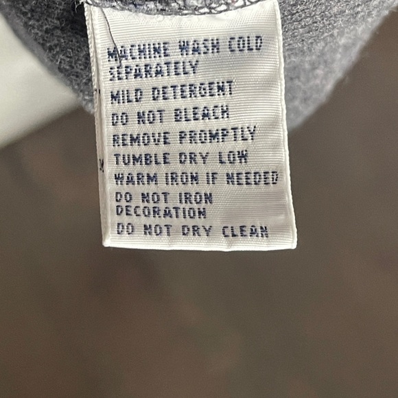 Polo Ralph Lauren Gray 1/4 Zip Size Medium Pullover Sweater 100% Cotton Mens EUC - Picture 5 of 6